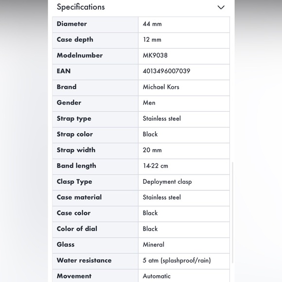 Michael Kors Men's Merrick (MK9038) - Picture 12 of 17
